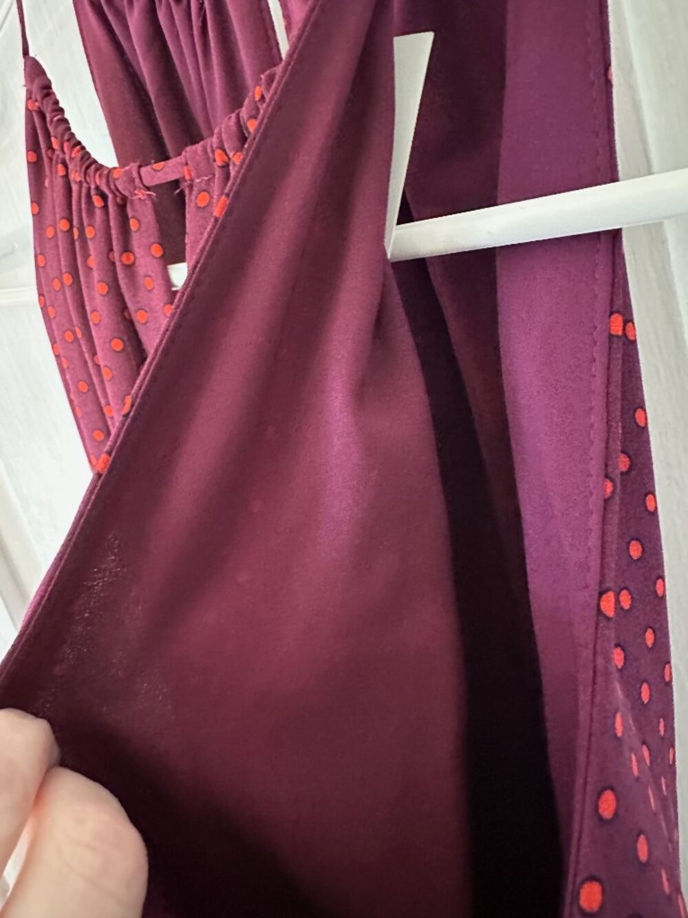 Ann Taylor Size 2 Pleated Polka Dot Sun Dress - Picture 7 of 9
